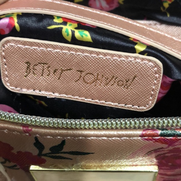 Betsey Johnson Floral Satchel Is Sweet, Features Crossbody Strap  | EUC - Picture 11 of 11